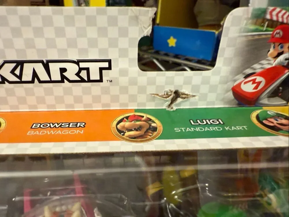 Hot Wheels Mario Kart Die-Cast Vehicles Mario Bowser Luigi Bowser Jr 4-Pack New
